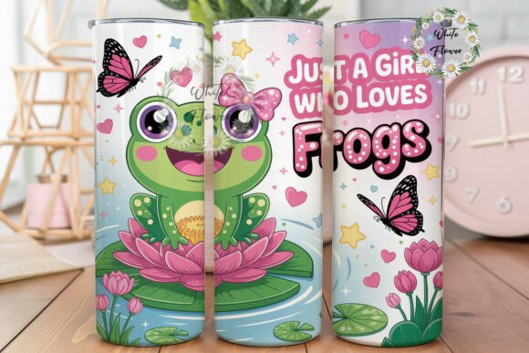 Cute Frog Lover 20oz Tumbler Wrap
