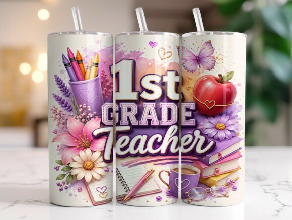 First Grade Teacher 20oz Tumbler Wrap