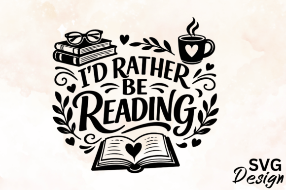 I D Rather Be Reading SVG Design